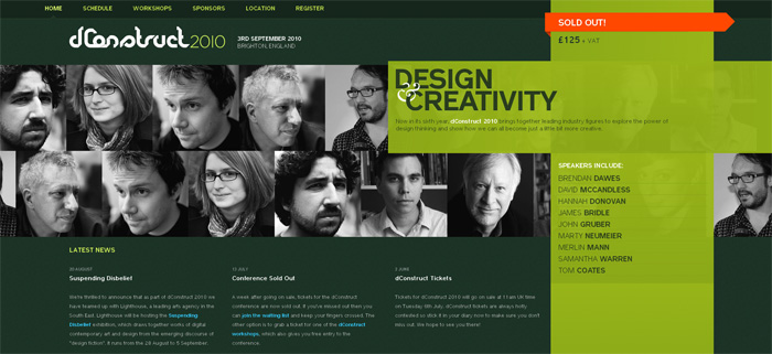dConstruct 2010 website