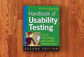 Book cover: Handbook of Usability Testing