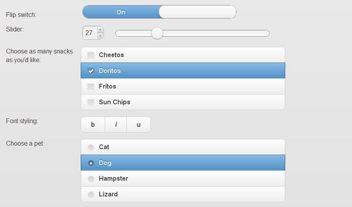 jQuery mobile also offers a layout system with progressive-enhancement driven form controls