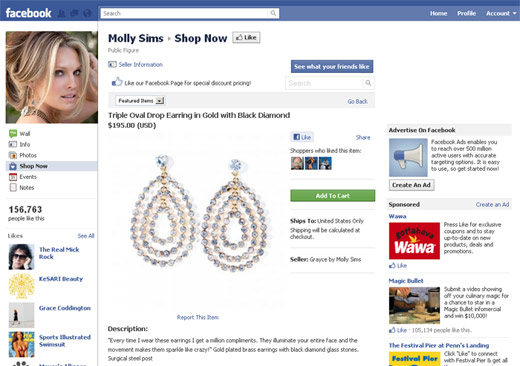 Molly Sims Shop on Facebook