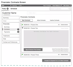 An illustration of a wireframe.