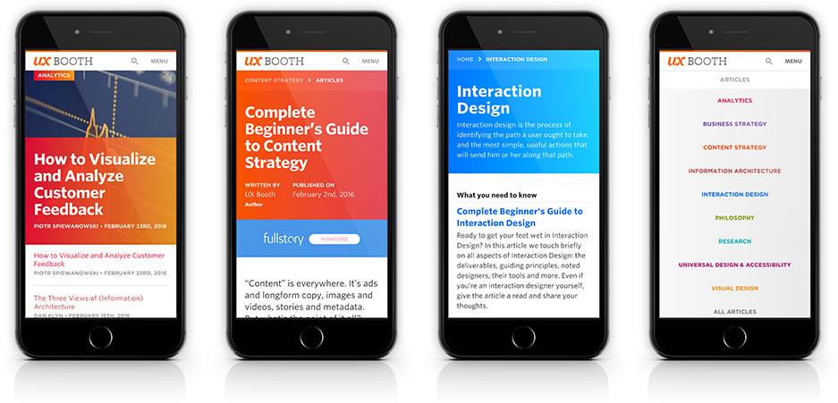 UX Booth Mobile Design Examples