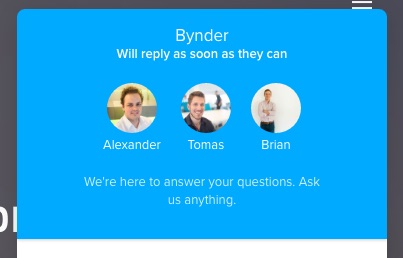 Bynder shows three agent images with names and says they'll be available shortly.