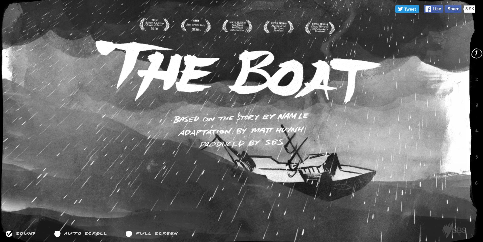 The Boat tells a story in a smooth, linear fashion.