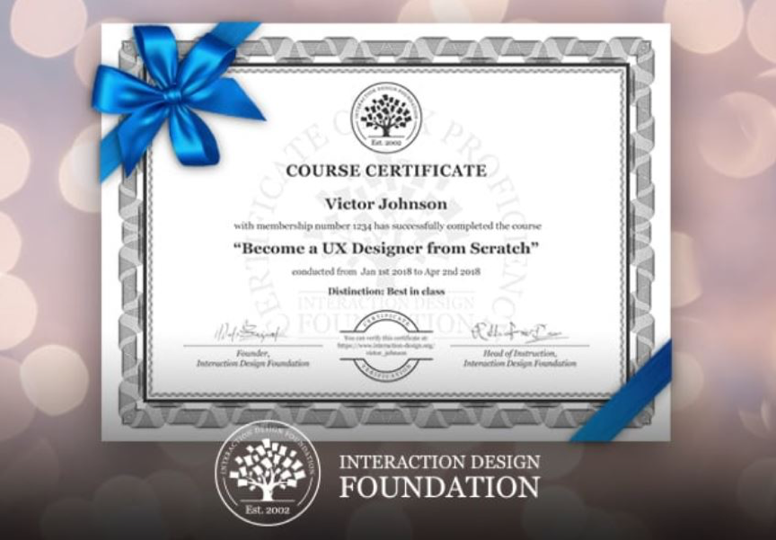 mock up of a completion certificate