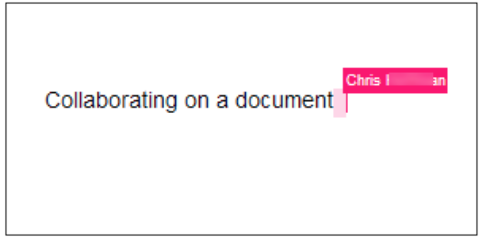 Google Document showing real time collaboration while editing a document