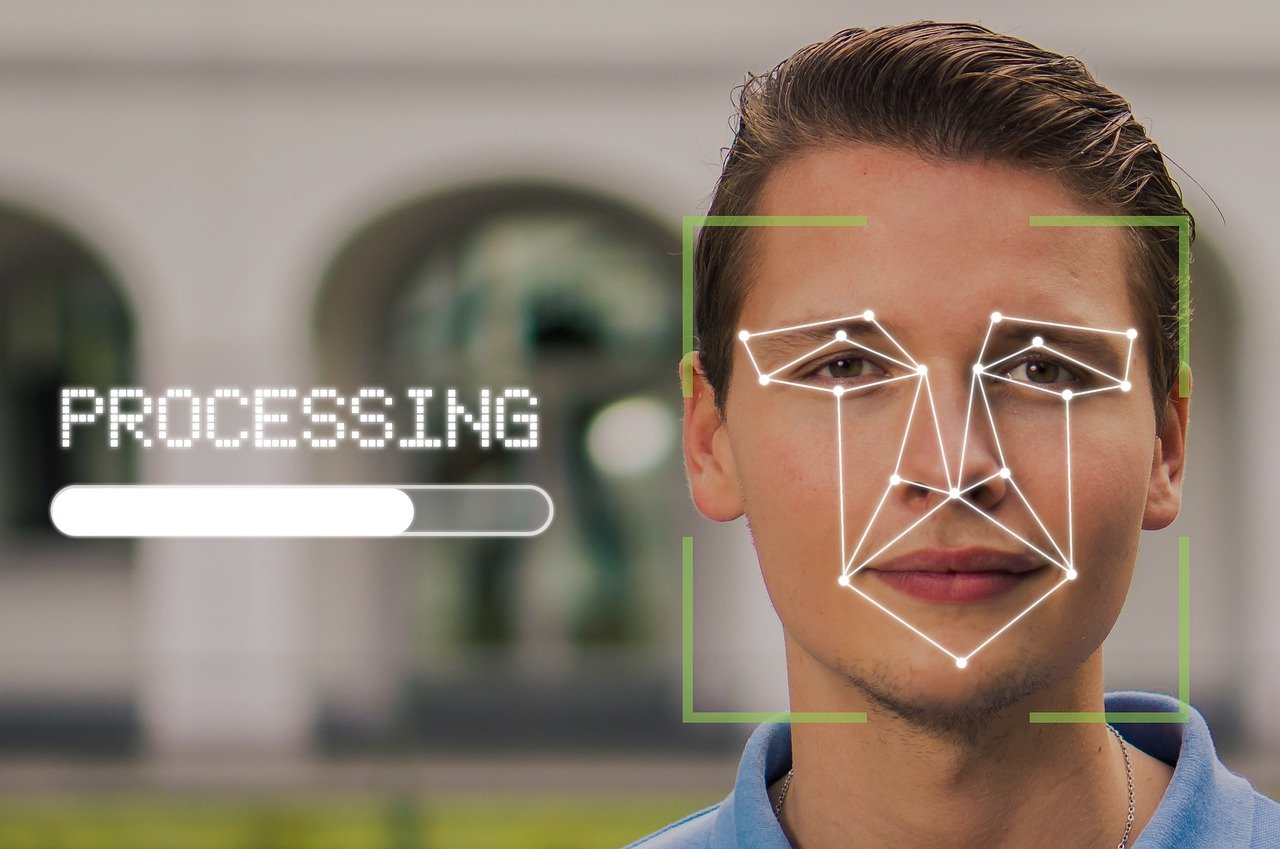 Example of facial recognition software